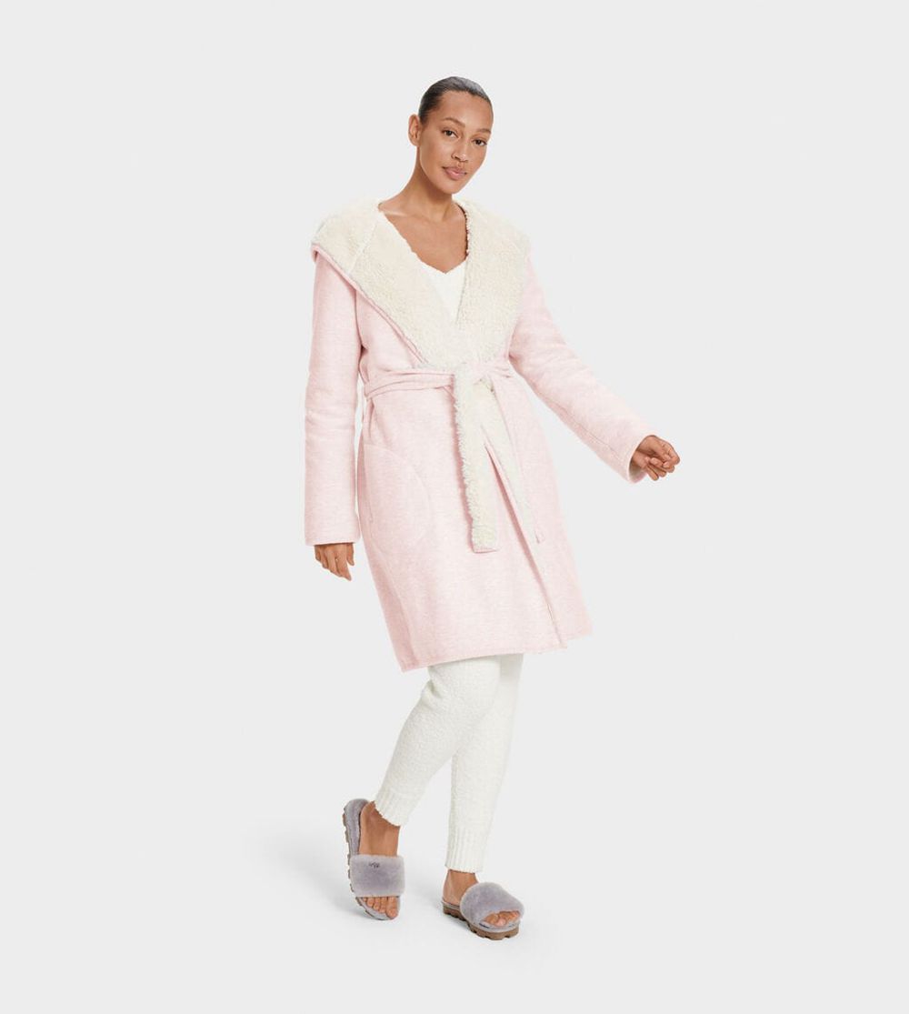 Ugg Robe Womens - Ugg Portola Reversible Pink - 718VDWLZQ